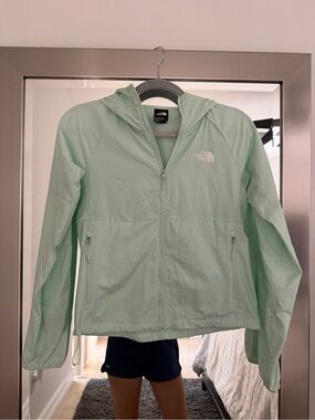 The North Face Light Mint Green Women's Hooded Jacket